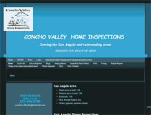 Tablet Screenshot of conchovalleyhomeinspections.com